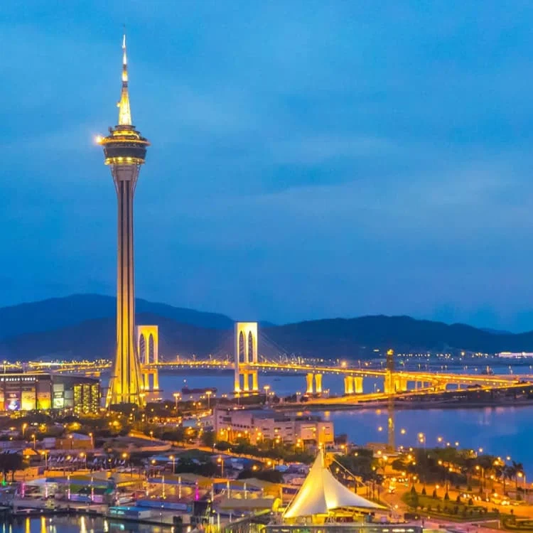 澳门塔璀璨夜景